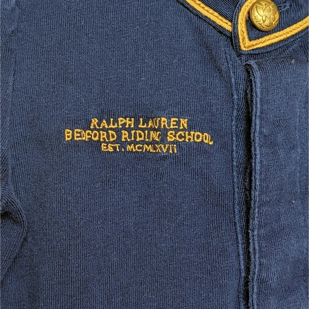 Ralph Lauren Polo Bedford Riding School Collared Ruffle Dress Size 18 Months